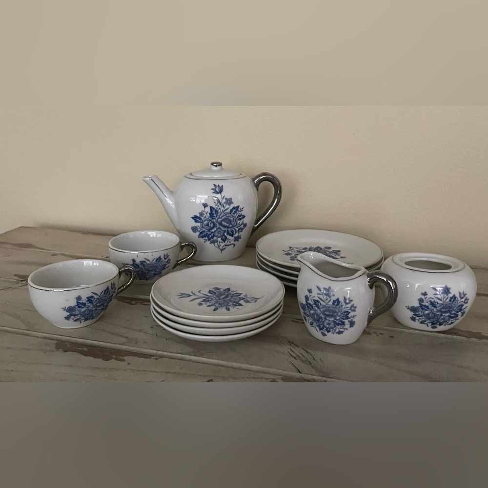 Vintage Toy China Tea Set